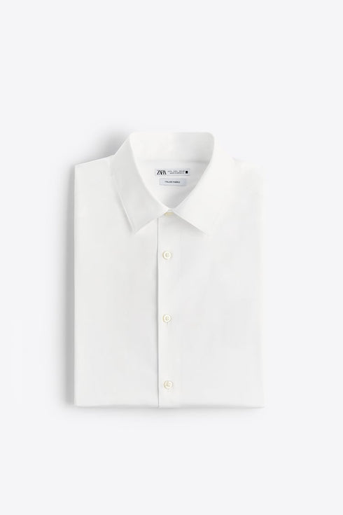 ZARA-STRETCH SHIRT-MEN | WHITE